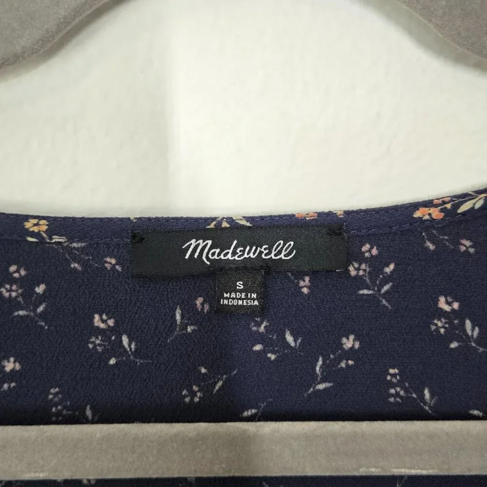 MADEWELL easy midi dress in spring fling Sz S - Picture 10 of 11